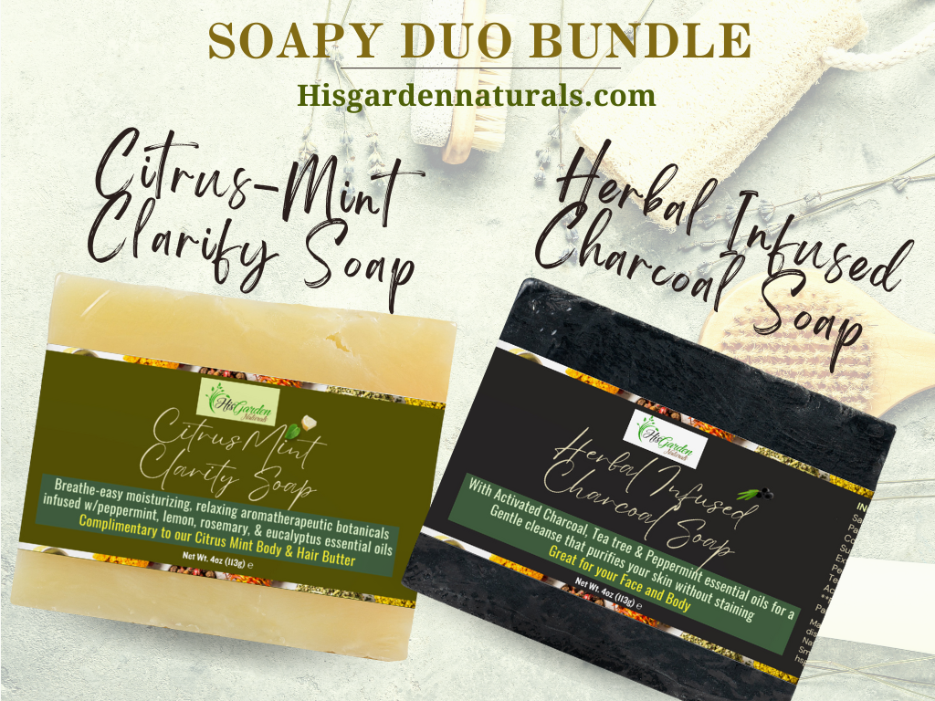 Soapy Duo (Citrus Mint/Charcoal)