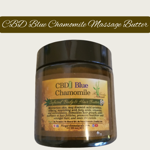 CBD Blue Chamomile Massage, Body & Hair Butter (4oz.)